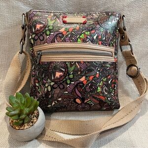 Sakroots Multicolor Floral Crossbody Bag